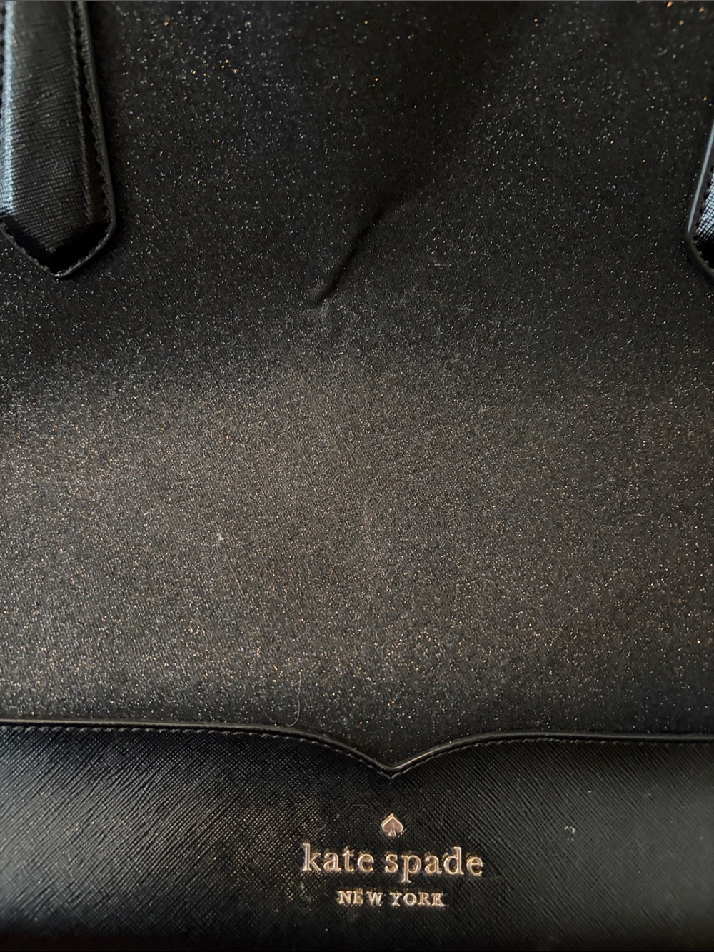 kate spade black tote with logo trim - Picture 2 of 3